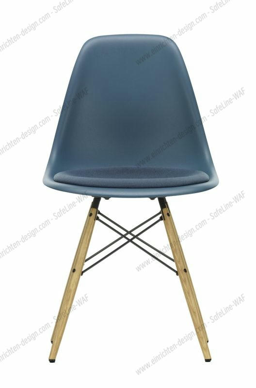 Eames Plastic Side Chair DSW Chair with seat cushion Vitra